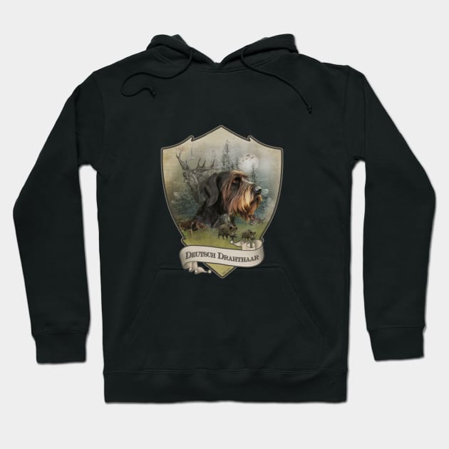 German Wirehaired Pointer, GWP Hoodie by German Wirehaired Pointer 